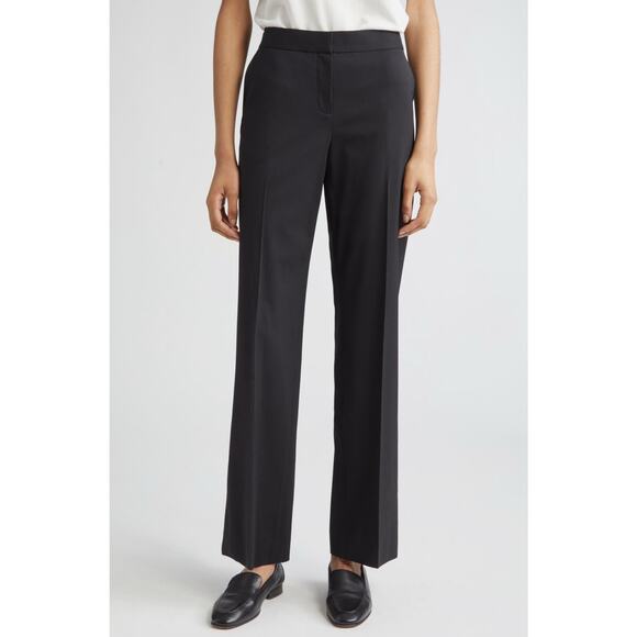 Lafayette 148 Wide Leg Wool Trousers Women’s 12 Virgin Wool Dress Pants